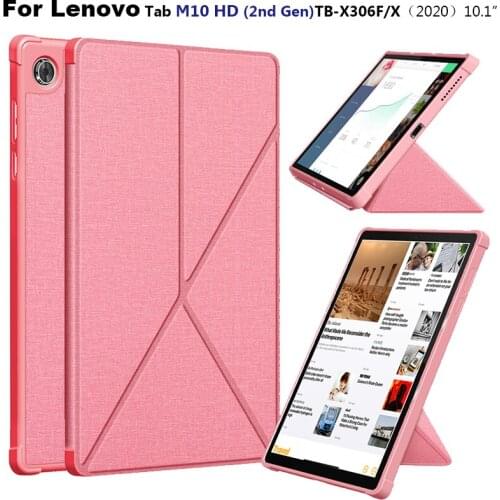 With Multi Angle Magnetic TPU Back Cover Fit for Lenovo Tab M10 HD 2nd Gen TB-X306X/Smart Tab M10 HD 2nd Gen TB-X306F 10.1" case