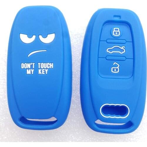 Dont Touch My Key Silicon Remote Cover For Audi A3 A5 A7 A8 Q3 Q5 Q7 R8 TT Car Styling FOB Case
