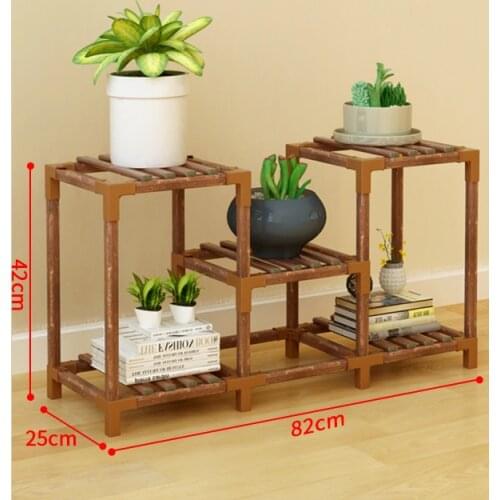 Stojaki Indoor Pot Wooden Shelves For Scaffale Porta Piante Table Stojak Na Kwiaty Outdoor Dekoration Plant Rack Flower Stand