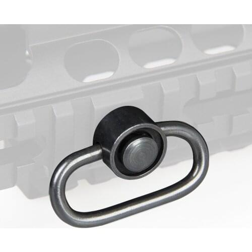 Tactical Push Button QD Sling Steel Swivel 1.25Inch Loop Mount Sling Adapter OS33-0058