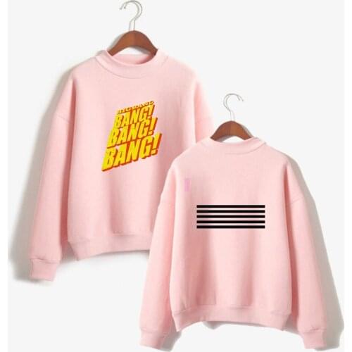KPOP BIGBANG hoodies sweatshirts popular turtleneck hoodie sweatshirt creative design fashion tracksuit tops plus size 4XL