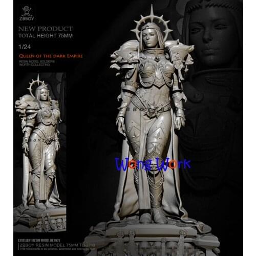 Wong Work Unpainted Resin 1/24 75mmH Unassembled Garage Kits GK Model Kit Figure TD-2710