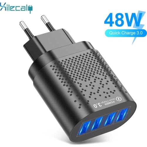 4 USB Fast Charger 5.1A Universal Wall Mobile Phone Tablet Chargers For iphone 11 8 Samsung Huawei Xiaomi Mobile Phone Charger