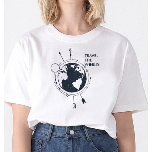 Women Fashion Short Sleeved Casual Harajuku 90s Tshirt Female Streetwear Top T-Shirt Special Black and white Print t-Shirt