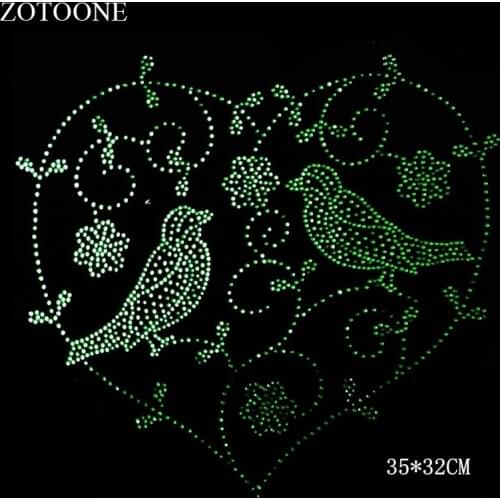 ZOTOONE Artesanato Strass Crystals HotFix Flatback Rhinestones for Clothes Bag Cyrkonie Sewing Rhinestone Applique Stickers E
