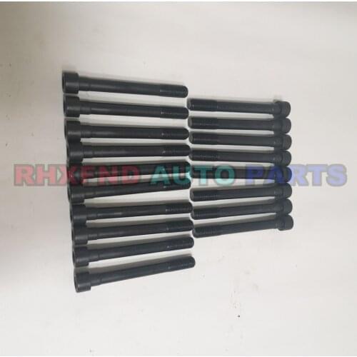 18pcs 4D55 4D55T cylinder head bolt for mitsubishi GALANT L300 PAJERO or ford BRONCO II RANGER 2WD RANGER 4WD