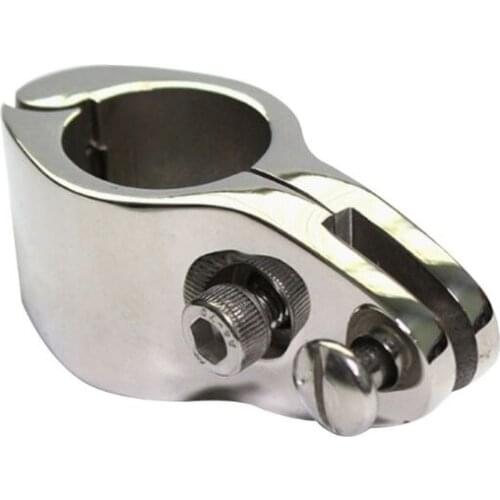 20/22/25/30/32mm 316 Stainless Steel Fitting Boat Bimini Top Hinged With 2 Screw Jaw Slide Marine Hardware Wholesale