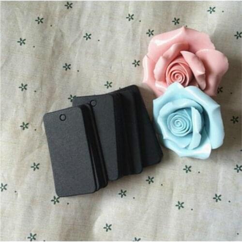 5.4*2.8cm Stock Blank Kraft Gift Tags Cardboard Pricing Tags Diy Notes Tags Brown Paper Labels With Hemp Rope 400pcs/lot