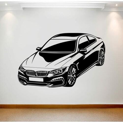 Car Wall Sticker Man Cave Home Decor Vehicle Auto Vinyl Decals Boy Playing Room Home Furnishing Decorative Art Murals Z714