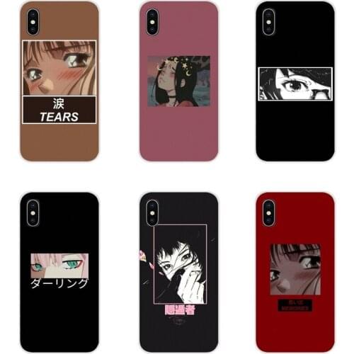 Accessories Phone Shell Case For Huawei Y5 Y6 Y7 Y9 Prime Pro GR3 GR5 2017 2018 2019 Y3II Y5II Y6II Sad Japanese Anime Aesthetic