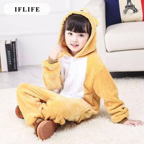 Onesie Hooded Rilakkuma Children Pijama Kids Cosplay Pajamas One Piece Sleepwear Halloween Costume Jumpsuit