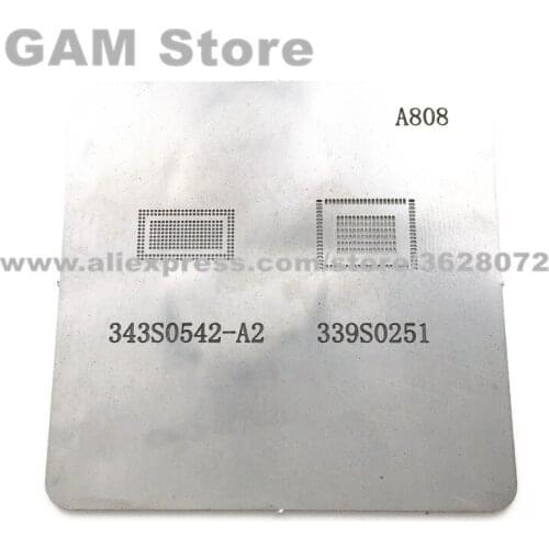 For iPad 2 Power IC 343S0542-A2 BGA Stencil for iPad 6 Air2 wifi IC 339S0251 BGA Reballing Pin Direct Heating Template 30pcs/lot