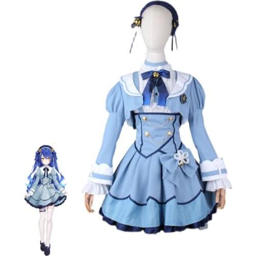 Hololive VTuber Amamiya Kokoro Cosplay Costumes Women Cute Dress Fancy Outfits Halloween Carnival Uniforms Custom Made