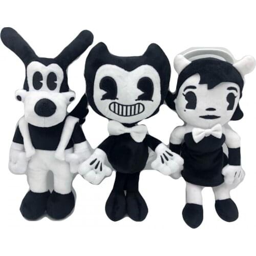 Bendy Plush Toys Game Horror Bendy & Boris & Alice Angel Ink Demon Plush Doll Soft Stuffed Toys For Children Kids Gifts