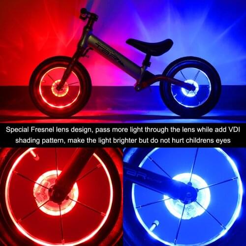 Kapvoe 7 Colors Bicycle Decoraction Wheel LED Safety Warning Tire Bar Light Rechargeable Wheel Super Bright Waterproof Light