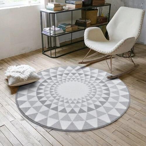 European-style Carpet Round Floor Mats Living Room Bedroom Home Textile Decoration Carpet Room Decoration Teenage Floor Mat Rug