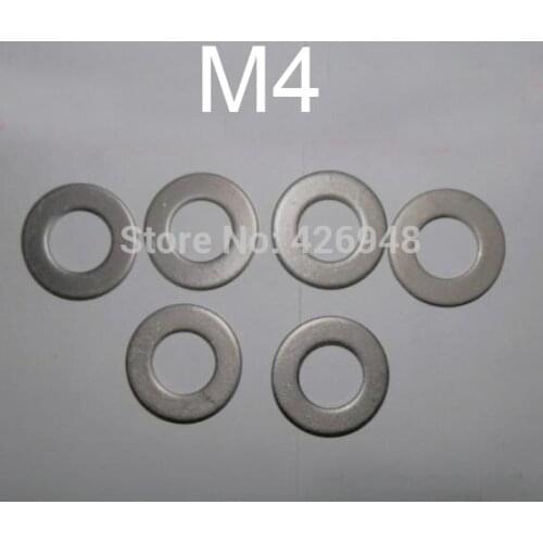 M4 Dia. titanium Ti plain washer Flat mat 100 pcs GR2