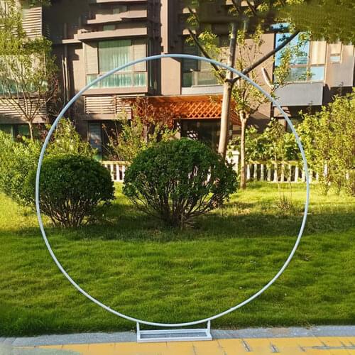 Metal Circle Wedding Mariage Arch Round Balloon Flower Round Backdrop Arch Frame Stand Birthday Party Baby Shower Decoration