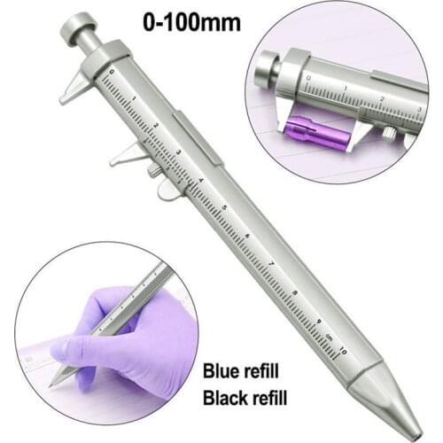 Multifunction Gel Ink Pen Vernier Caliper Roller Ball Pen Stationery Ball-Point Ball-Point 0.5mm Drop Shipping