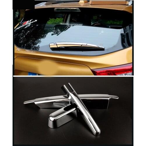 FOR NISSAN QASHQAI J11 2014 2015 2016 CHROME REAR WINDOW WIPER ARM BLADE COVER TRIM OVERLAY NOZZLE BEZEL