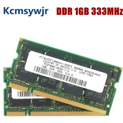 DDR 1GB PC2700S DDR 333 MHz 200PIN SODIMM Laptop MEMORY 1G 200-pin SO-DIMM RAM DDR1 Laptop Notebook MEMORY