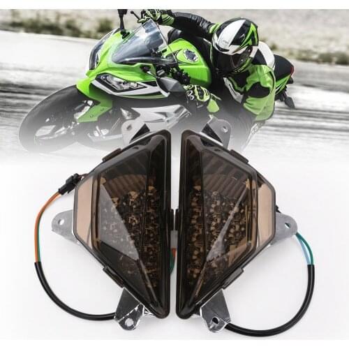 2Pcs High Quality Front LED Turn Signal Indicator For NINJA 250/300 2013-2016 Motorcycle Accessories Light