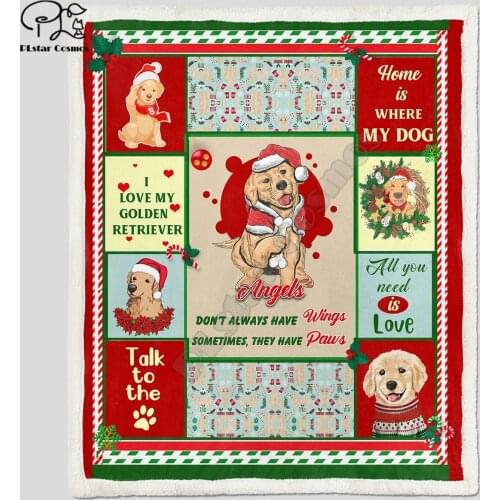 Gift For Corgi Owner Christmas Fleece Blanket 3D full printed Wearable Blanket Adults/kids Fleece Blanket drop shippng style-1