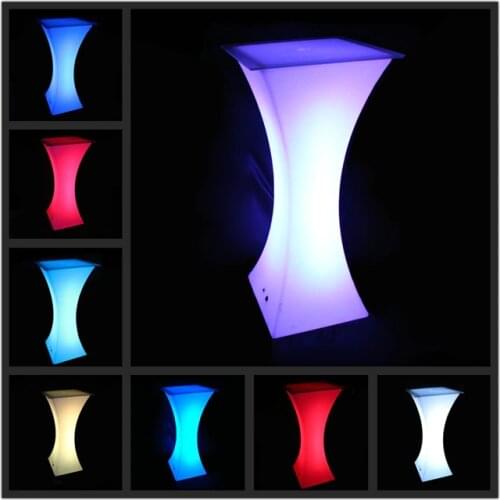 SK-LF24 (L45*W45*H110cm) High Top Coffee Tables / LED Bar Tables / Light up Bar Furniture free shipping 1pc