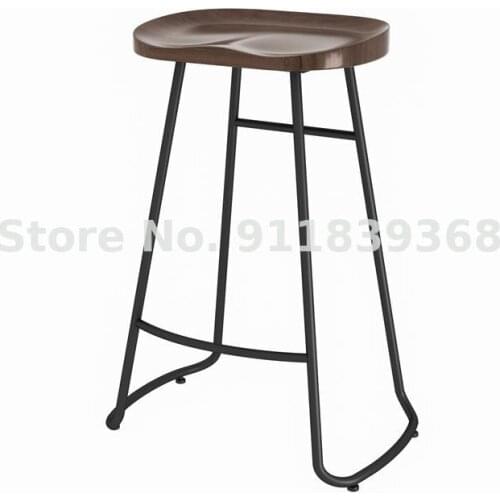 Nordic Solid Wood High Chair Bar Chair Household High Stool Simple Bar Stool Cafe Bar Chair Bar Chair