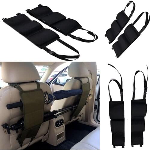 Tactical Car Seat Back Shotgun Rifle Holder Car Seat Long Gun Bag Holding 3 Pistols Outdoor Hunting Shooting Accessories