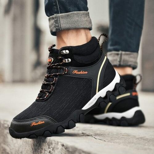 Waterproof Men Hiking Boots Mens Winter Trekking Shoes Male Outdoor Botas Senderismo Hombre Treking Mountain Sepatu Gunung