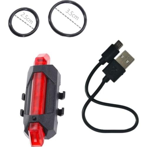 New Bicycle Rear Light Cycling LED Taillight USB Rechargeable Waterproof MTB Road PortableTail Lights Safety Warning Lamp