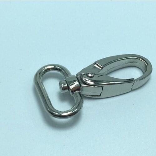 1 Inch Nickel Silver Tone Trigger Snap Hook Lobster Swivel Clasps