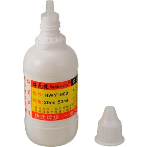 New HLY-800 50ml Stainless Steel Flux Soldering Stainless Steel Liquid Solder For Rapid Welding Tools