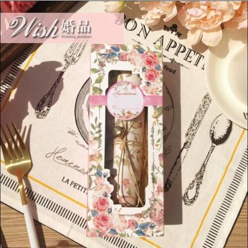 100SET/LOT Scroll Invitation Card Free Design Printing Innner Card Free Paper Box Rope Sicker And Bell Wedding Necessary Card