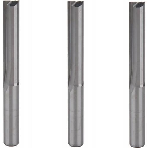 3pcs 8X42mm CNC Router Cutting Bit Cutting Edge Double Flute Straight Slot