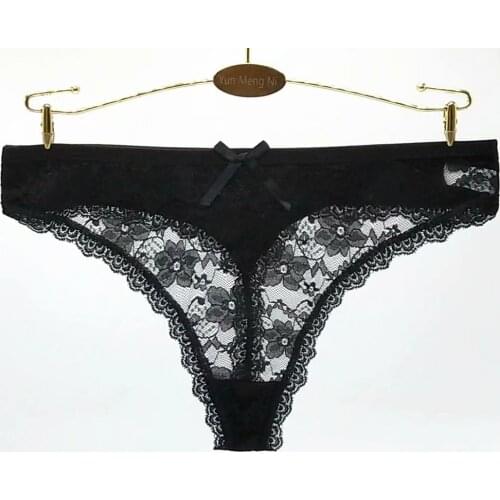 3pcs/lot G-String women Thongs lace ladies Low-Rise panties transparent panties sexy Lace Briefs Teen T-back girl Pants
