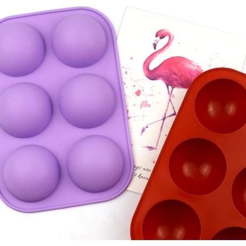 Small Semicircle Silicone Cake Mold for Chocolate Mousse Jello Pudding Ice Cream Dessert Soap Bakeware Pan Decorating Tools