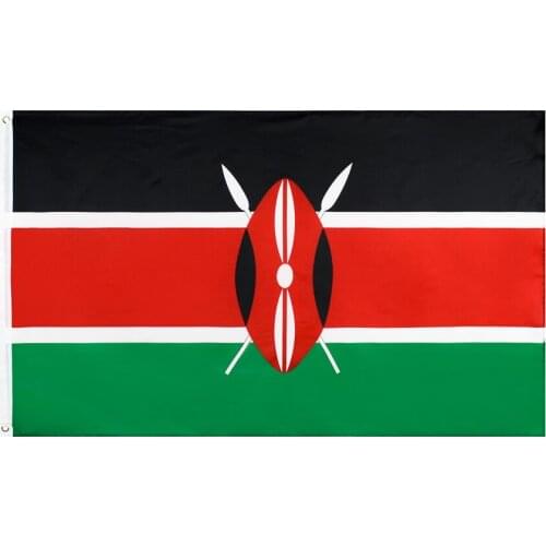 60x90cm/90x150cm KEN Kenya Flag 2x3ft/3x5ft The National Banner