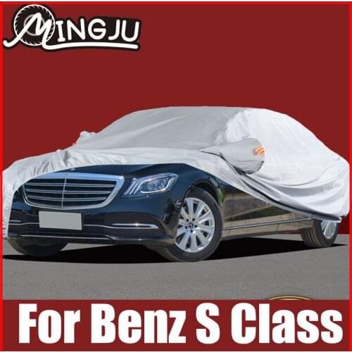 Full Car Covers Indoor Outdoor Waterproof Anti Dust Sun Rain Snow Protection UV For Mercedes Benz S Class W221 W222 Accessories