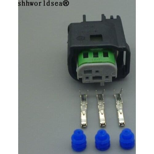 Worldgolden 3 Pin 2-967642-1 0.6mm Wire Connector Female Accelerator Pedal Socket Waterproof Electrical Connector For Benz BMW