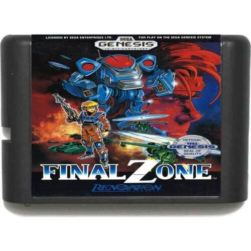 Hottest Final Zone 16 bit MD Game Card For Sega Mega Drive For Genesis