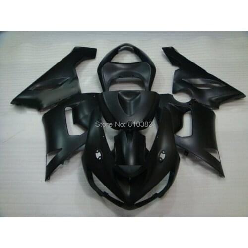 Motorcycle Fairing kit for KAWASAKI Ninja ZX6R 05 06 ZX6R 636 2005 2006 Complete matte black ABS Fairings set +7 gifts SX101