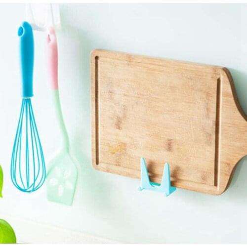 1pcs Kitchen Accessories Cutting Board Shelf Pot Lids Holder Multifunction Wall-mounted organizer Pan Cover Spatula Storage Rack