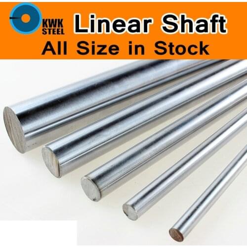 Linear Shaft LM Shaft Chromeplate Linear Ball Bearing Linear Smooth Rod 3d Printer Liner Rail Axis CNC Parts Chrome Coating