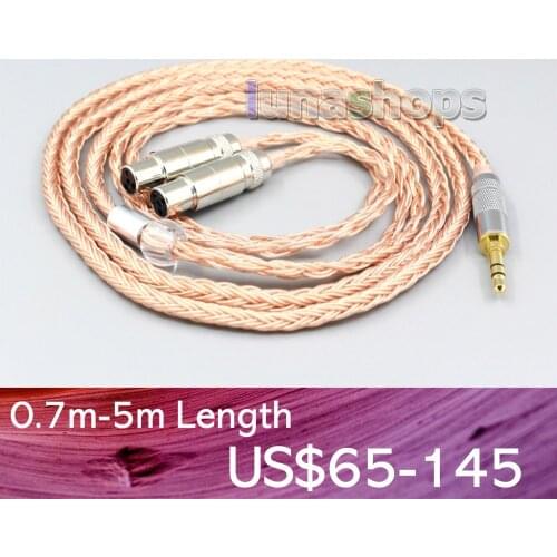 LN006753 XLR Balanced 16 Core 99% 7N OCC Earphone Cable For Meze Empyrean Headphone