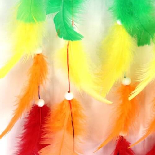 Dream Catcher Colorful Dreamcatchers Handmade Rainbow Traditional Feather Hanging Home Wall Decoration Kid Bedroom Ornament