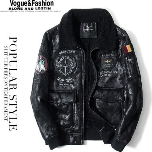 Men Winter Coat Thick Warm Casual Fashion Men Leather Jacket