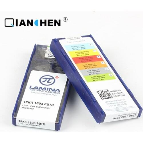 Genuine original high quality high-performance LAMINA TPKR 1603 PDTR LT30 (10pcs/lot) tungsten Carbide Cutting tools inserts
