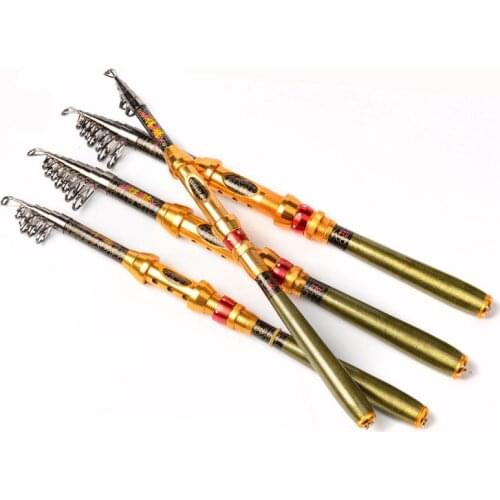 Portable 99% Carbon 1.8M 2.1M 2.4M 2.7M 3.0M Telescopic ice Fishing Rod Spinning Fish Hand Fishing Tackle Sea Rod Ocean Rod